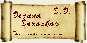 Dejana Doroškov vizit kartica